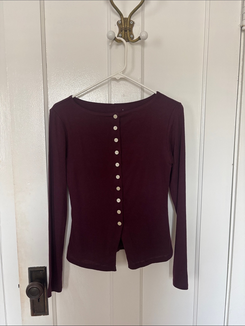 Everlane Cabernet colored small top